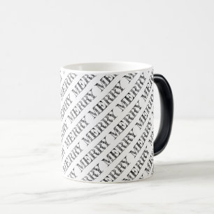 Caneca Mágica FELIZ Moderna Tipografia Natal Diversão