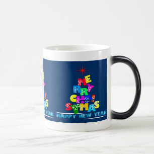 Caneca Mágica Feliz Natal Feliz Ano Novo