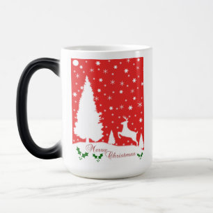 Caneca Mágica Feliz Natal Flocos de Neve de inverno
