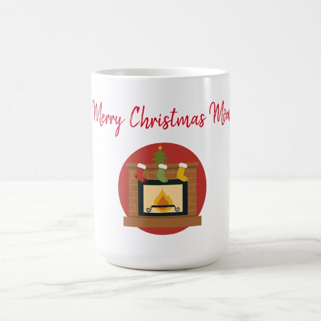 Caneca Mágica Feliz Natal Lareira da mãe (Center)