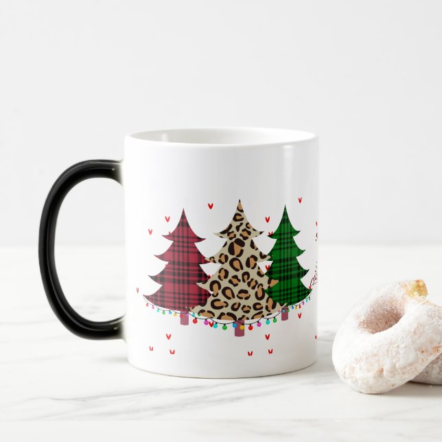 Caneca Mágica Feliz Natal Moderno e Elegante (Com Donut)