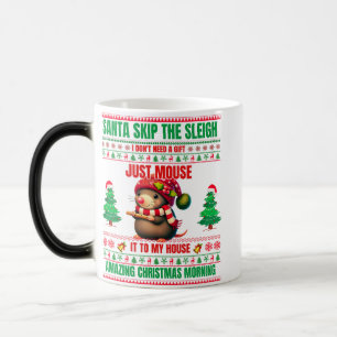 Caneca Mágica Feliz Natal Para Um Rato De Natal De Presente