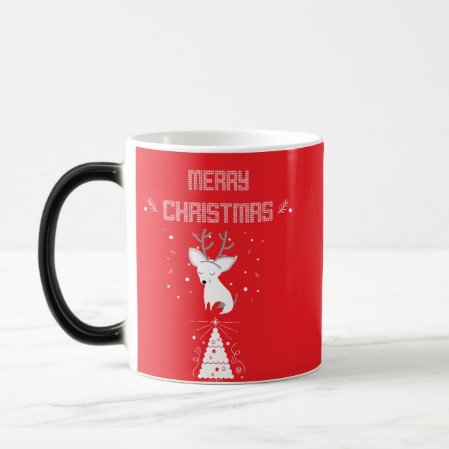 Caneca Mágica Feliz pooch de natal (Esquerda)