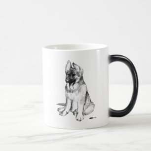 Caneca Mágica Filhote de cachorro do german shepherd