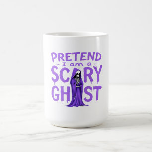 Caneca Mágica Fingir que sou um fantasma assustador - Dia de as
