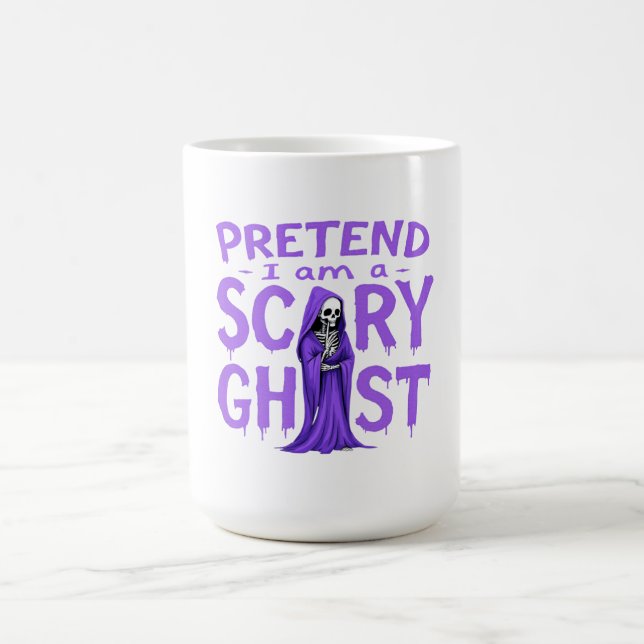 Caneca Mágica Fingir que sou um fantasma assustador - Dia de as  (Center)