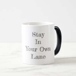 Caneca Mágica Fique na Sua Própria Faixa Recuperação Esperança V