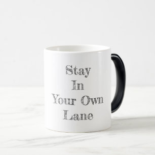 Caneca Mágica Fique na Sua Própria Faixa Recuperação Esperança V