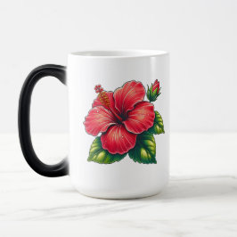 Caneca Mágica Flor de Hibiscus Morphing Grande