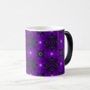 Caneca Mágica Flores de Artdeco no Estilo Retroativo