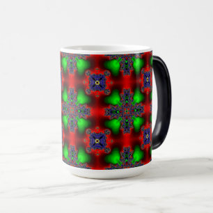 Caneca Mágica Flores de Artdeco no Estilo Retroativo