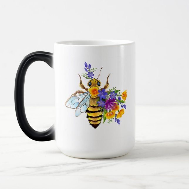 Caneca Mágica Flower bee with wild plants (Esquerda)