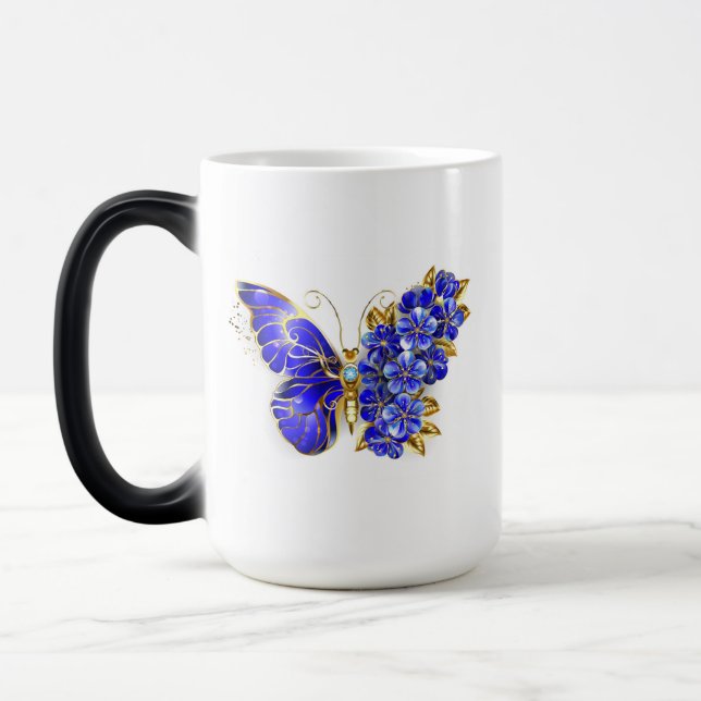 Caneca Mágica Flower Sapphire Butterfly (Esquerda)