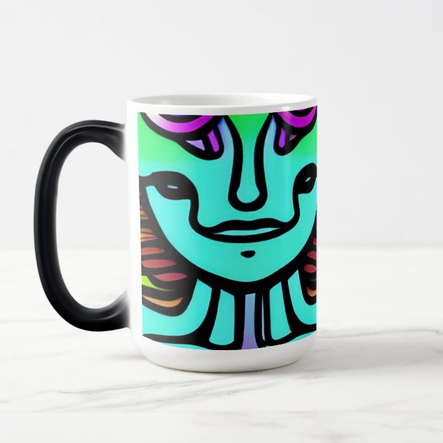 Caneca Mágica Fódelo da face da alienígena (Esquerda)