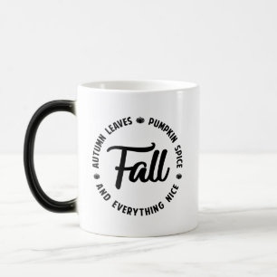 Caneca Mágica Folhas de outono - Especiaria de Abóbora