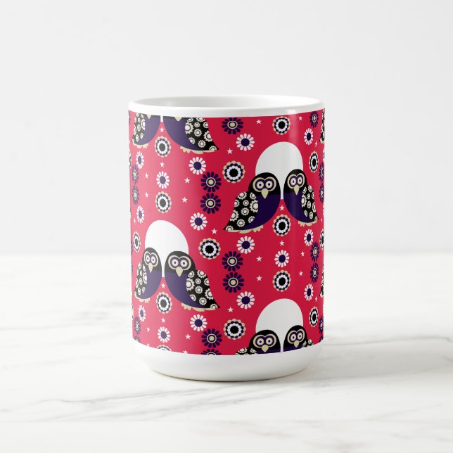 Caneca Mágica Folk Art Owl (Center)
