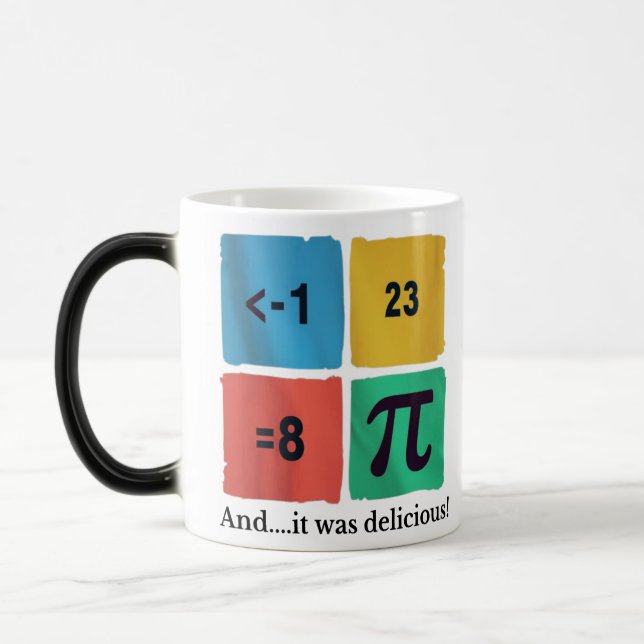 Caneca Mágica Fórmula de Matemática Pi (Esquerda)