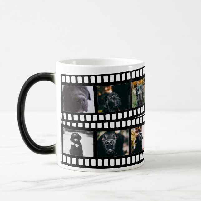 Caneca Mágica Foto Collage Film Strip Personalizada DIY Personal (Esquerda)