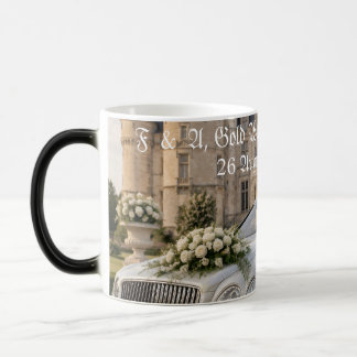 Caneca Mágica Foto de Casal no Aniversário de 50 Anos de Casamen
