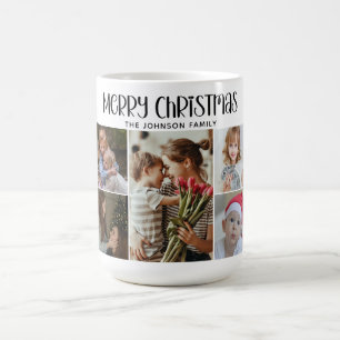 Caneca Mágica Foto do Natal Colorido Moderno Festivo 9