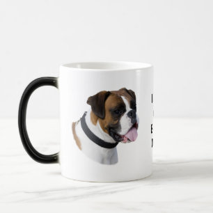 Caneca Mágica Foto do retrato do cão do pugilista