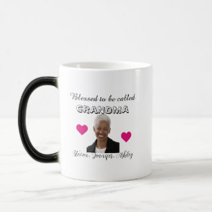 Caneca Mágica Foto Personalizada Abençoado Por Ser Chamado De Vo