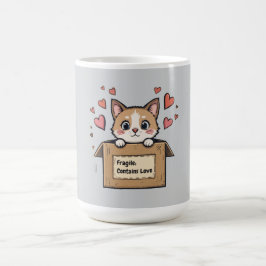 Caneca Mágica Fragile: Contains Love