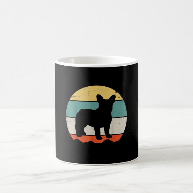 Caneca Mágica French Gift | Presente para o Bulldog Francês Vint (Centro)