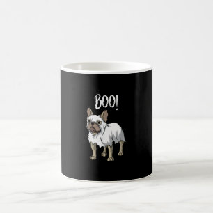 Caneca Mágica Frenchie Ghost Costume Funny Bulldog Halloween