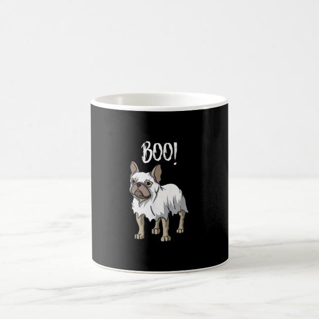 Caneca Mágica Frenchie Ghost Costume Funny Bulldog Halloween (Centro)