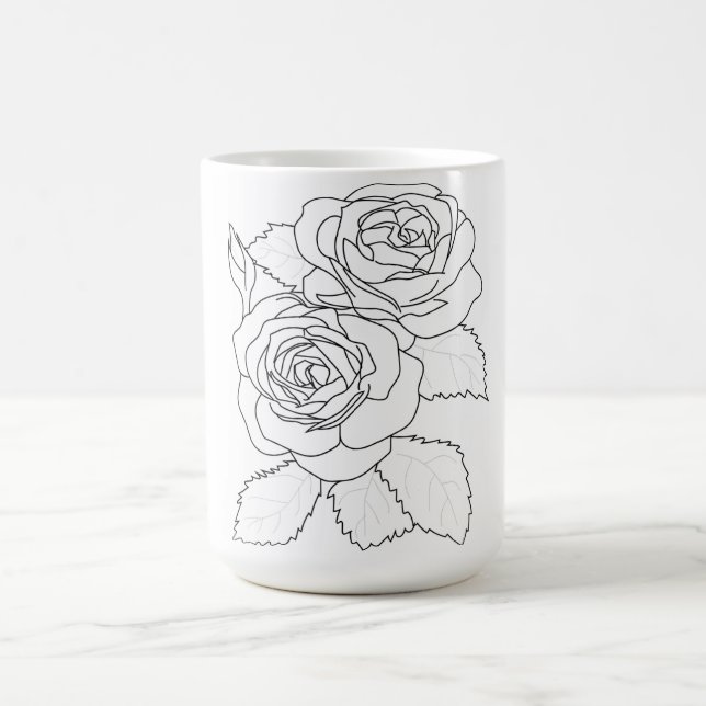 Caneca Mágica Função e Administração Floral Mug (Center)