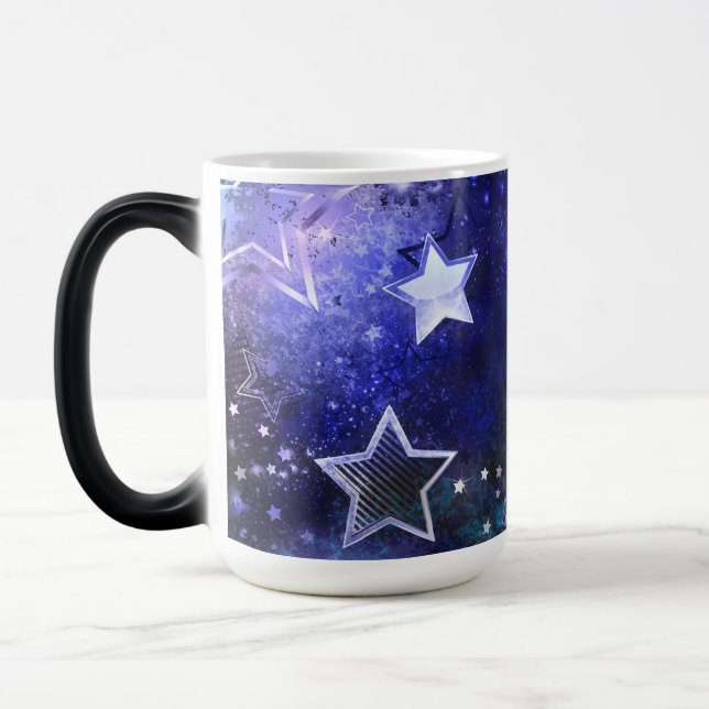 Caneca Mágica Fundo de Espaço com Estrelas (Esquerda)