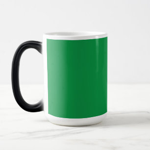 Caneca Mágica Fundo Verde com Borda Branca para o Aest Moderno