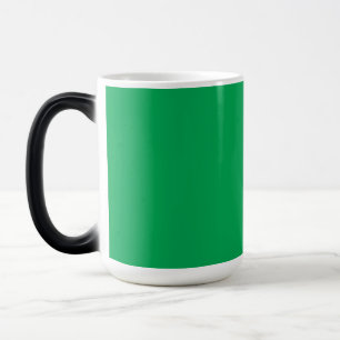 Caneca Mágica Fundo Verde surpreendente com Design de borda bran