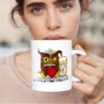 Caneca Mágica Funny Morning Cranky Owl<br><div class="desc">Uma coruja muito cansada que não gosta de manhãs precisa de um café da manhã para começar o dia!</div>