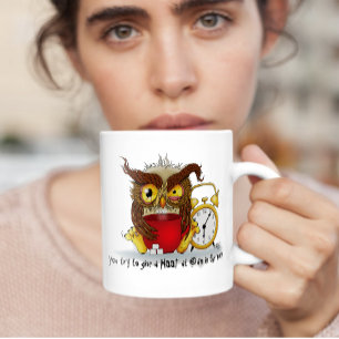 Caneca Mágica Funny Morning Cranky Owl