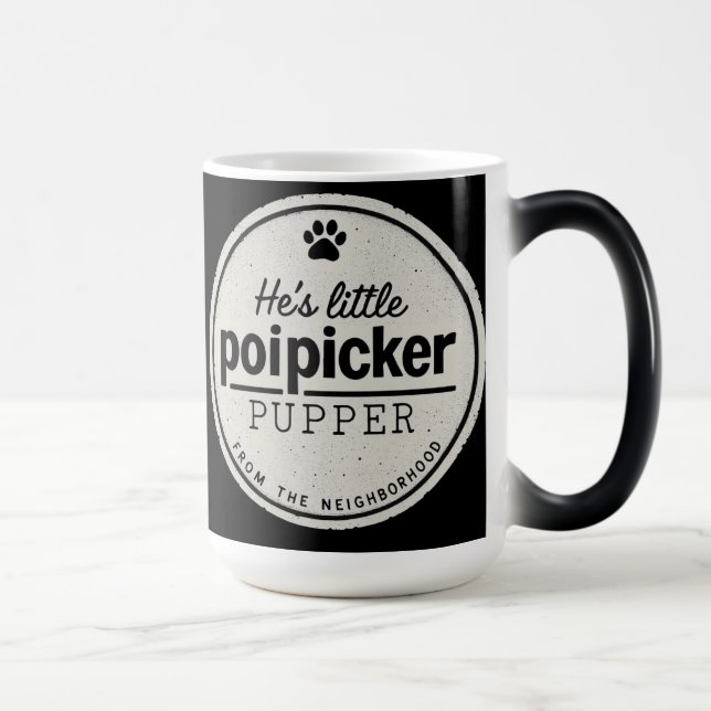 Caneca Mágica Funny Poipicker Pupper  | Unique Dog Lover Gift (Direita)