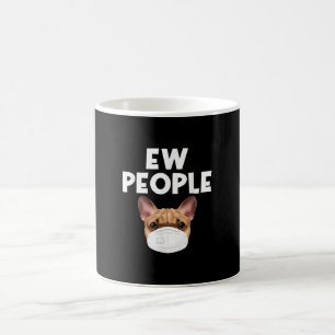 Caneca Mágica Funny Retro Vintage Buldogue Vestindo Máscara Ew P