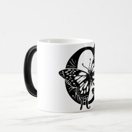 Caneca Mágica G Alphabet black butterfly