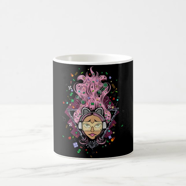 Caneca Mágica Gamer Girl (Centro)