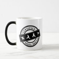 Gamers engraçados Mug Certified Ninja Skills