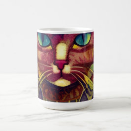 Caneca Mágica Gatinho com estampas de abstrato de mosaico de gat