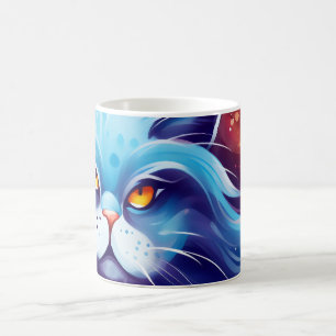 Caneca Mágica Gato dos Sonhos Mundo abstrato de cores