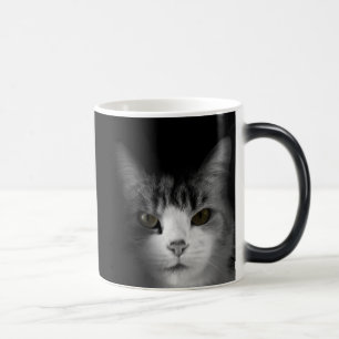 Caneca Mágica Gato em Black Morphing Mug