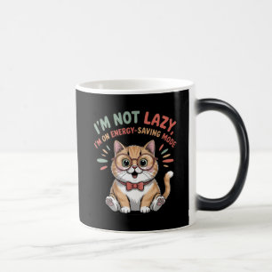 Caneca Mágica Gato em Modo de Economia de Energia