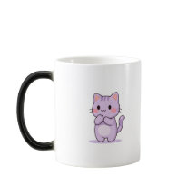Gato Feliz Personagem de Desenho Animado Fofo