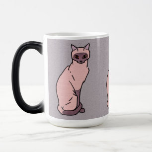 Caneca Mágica Gato Sentado Rosa de Julie de Graag