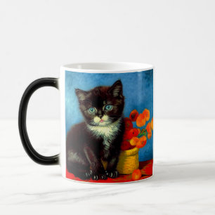 Caneca Mágica Gato Smoking Van Gogh 