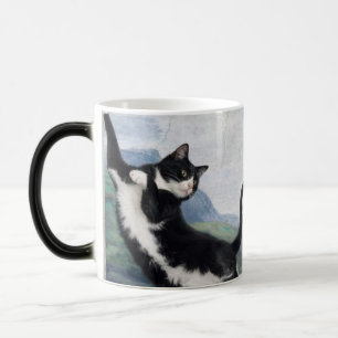 Caneca Mágica Gato Tuxedo Tocando a Pata Divina