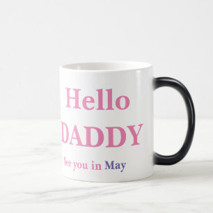 Caneca Mágica Gênero Revela Olá Pai Grávida CHEIO Café